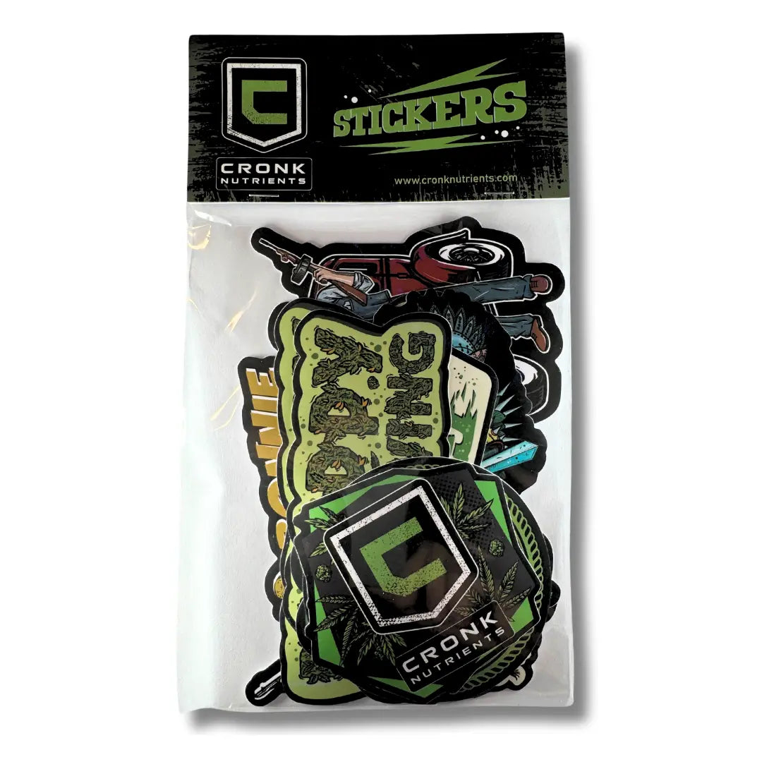 Cronk Nutrients Fan Pack 8 Diverse Stickers for Home Growers