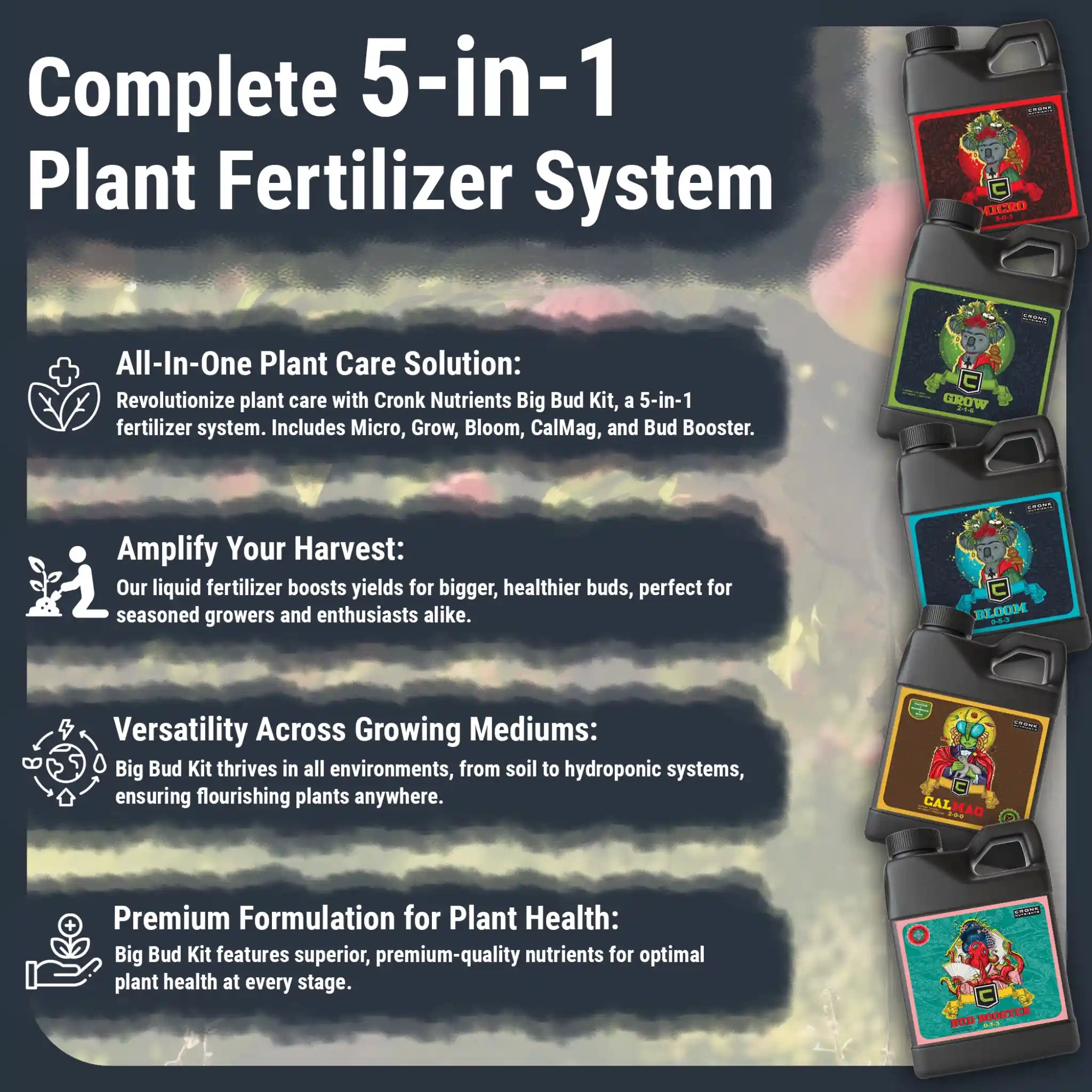 advanced nutrients big bud liquid fertilizer Big Bud Kit: Complete Plant Nutrient Solution - 1L