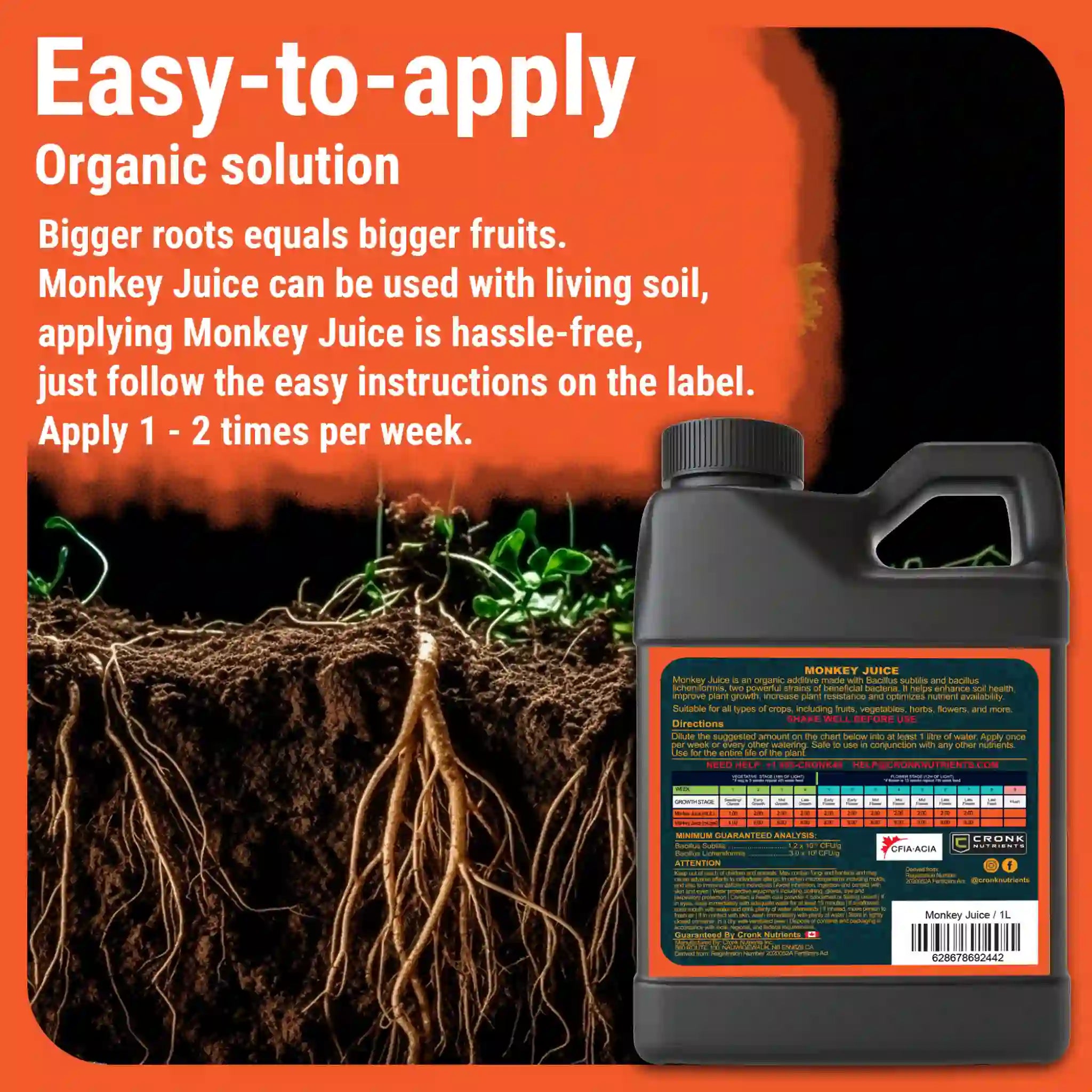 Cronk Monkey Juice | Beneficial Bacteria Root Booster