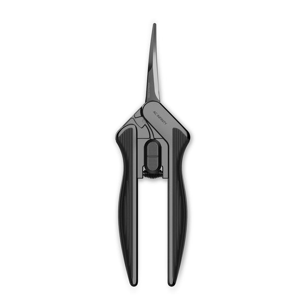 Stainless Steel Curved Pruning Shear, Ergonomic Lightweight, 6.6” Blades
